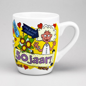Cartoonmok 50 jaar vrouw - Sarah Cartoonmok 50 jaar vrouw - Sarah